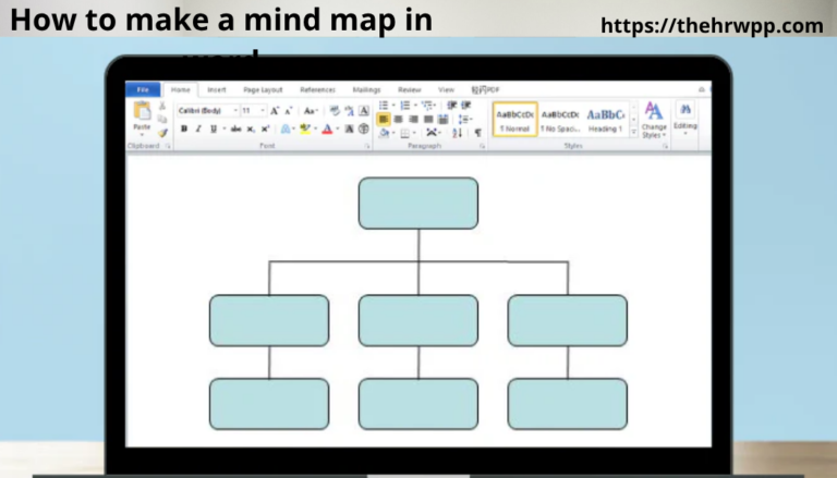 how to make a mind map in word