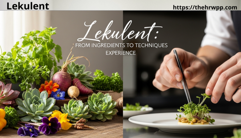 Lekulent: The Complete Guide to the Food Philosophy Transforming Modern Dining lekulent